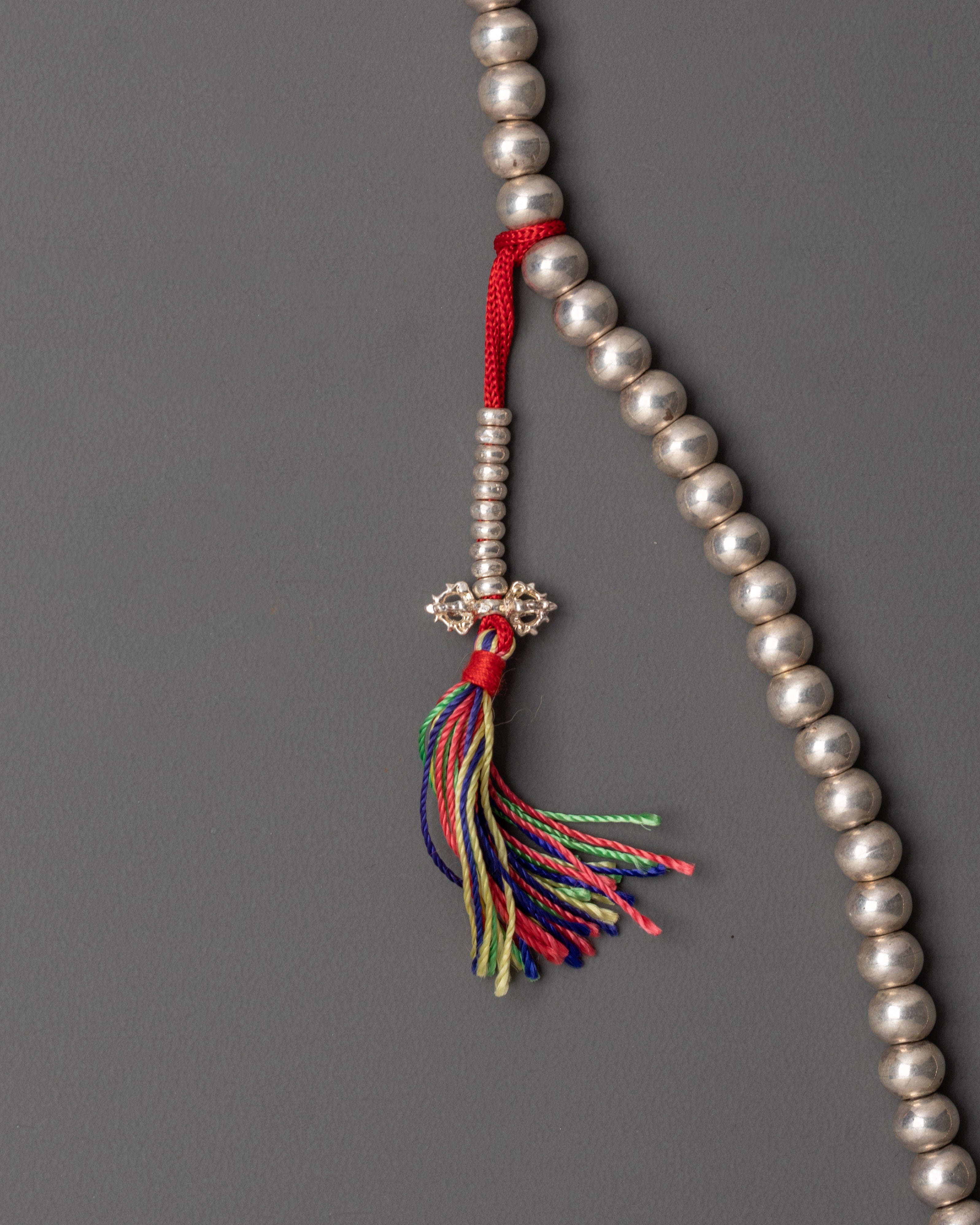 Silver Plated Mala | Beads for Meditation and Prayer