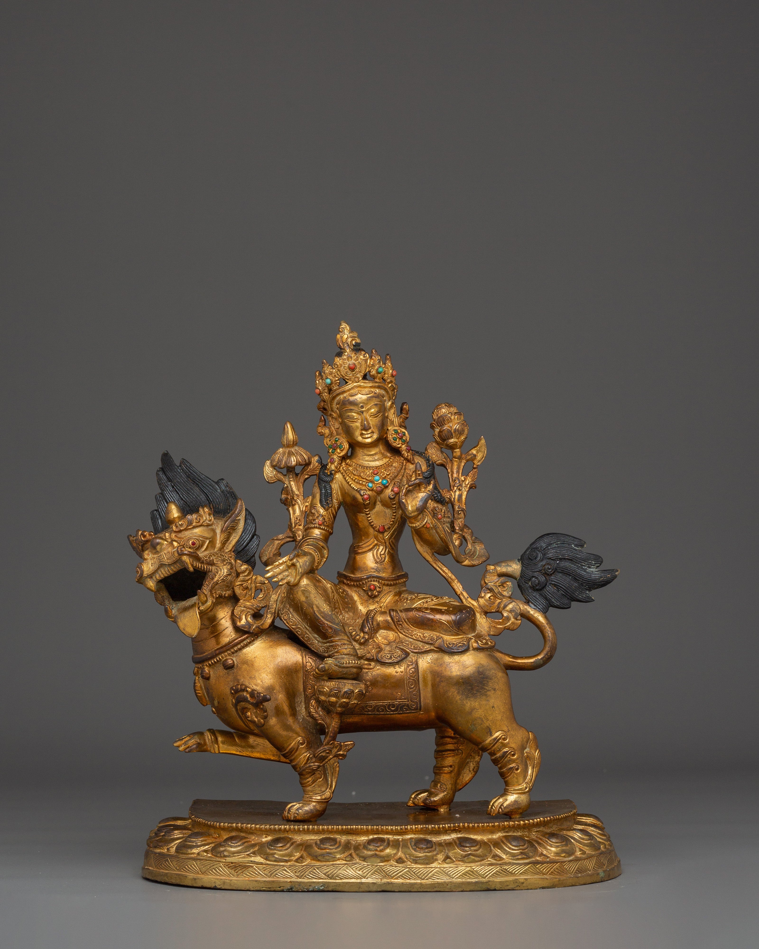 Divine Feminine Green Tara Goddess Sculpture | Symbol of Compassion & Healing Energy