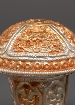 Brocade Stick Cap Home Decor | Elegant Decorative Accent