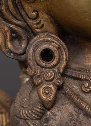 Handcrafted brass Naagkanya statue | Sacred Brass Home Altar Decor