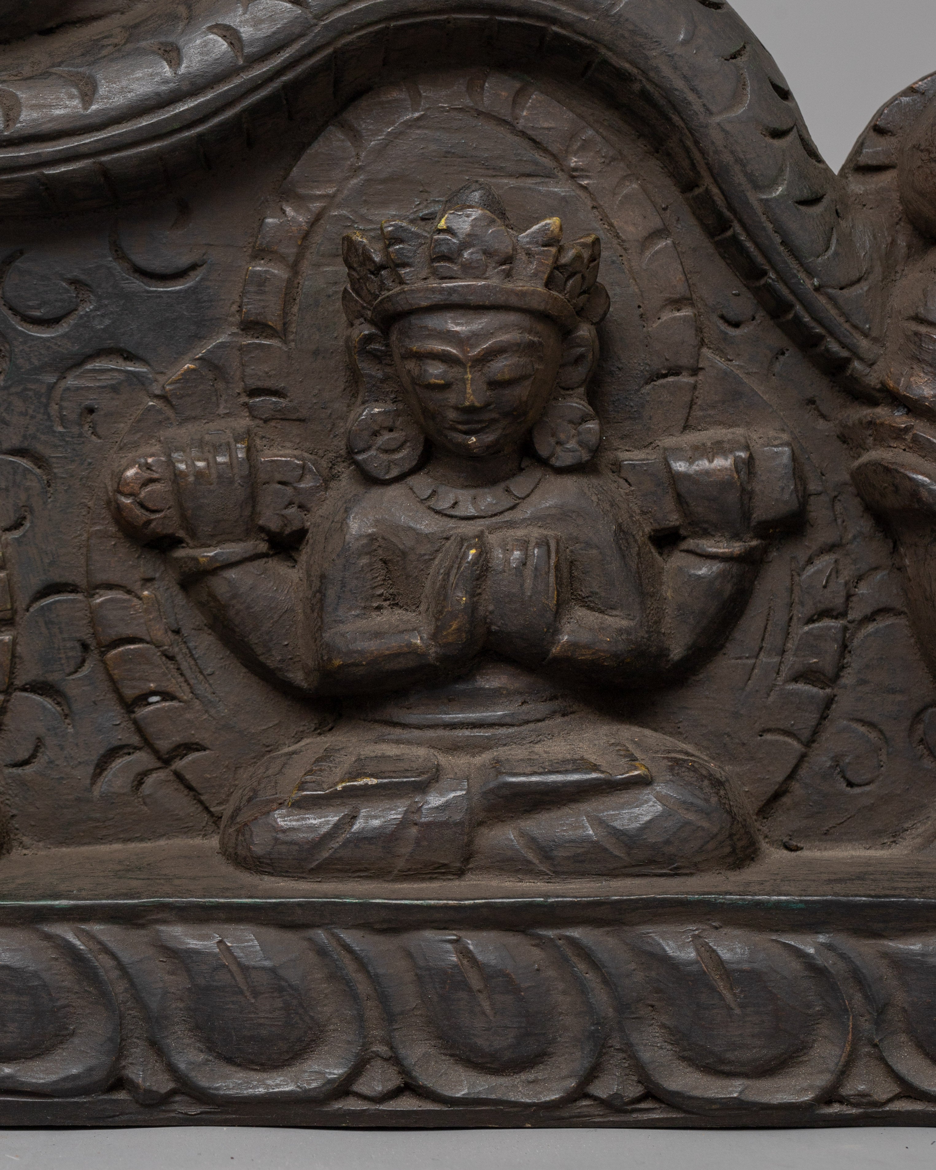 Wooden Door Frame | Temple-Style Carved Deco