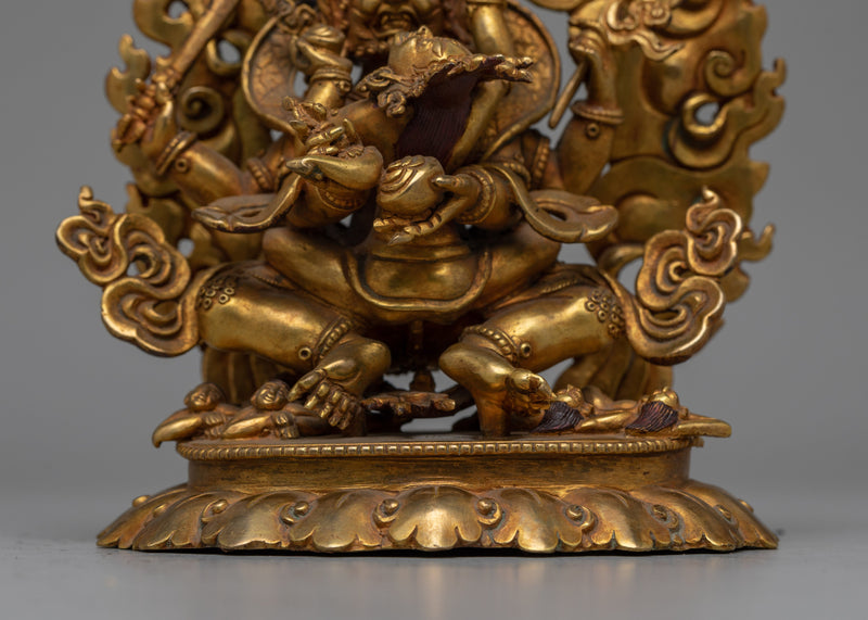 Protector God Mahakala Statue | Symbol of Fearlessness and Spiritual Safeguarding