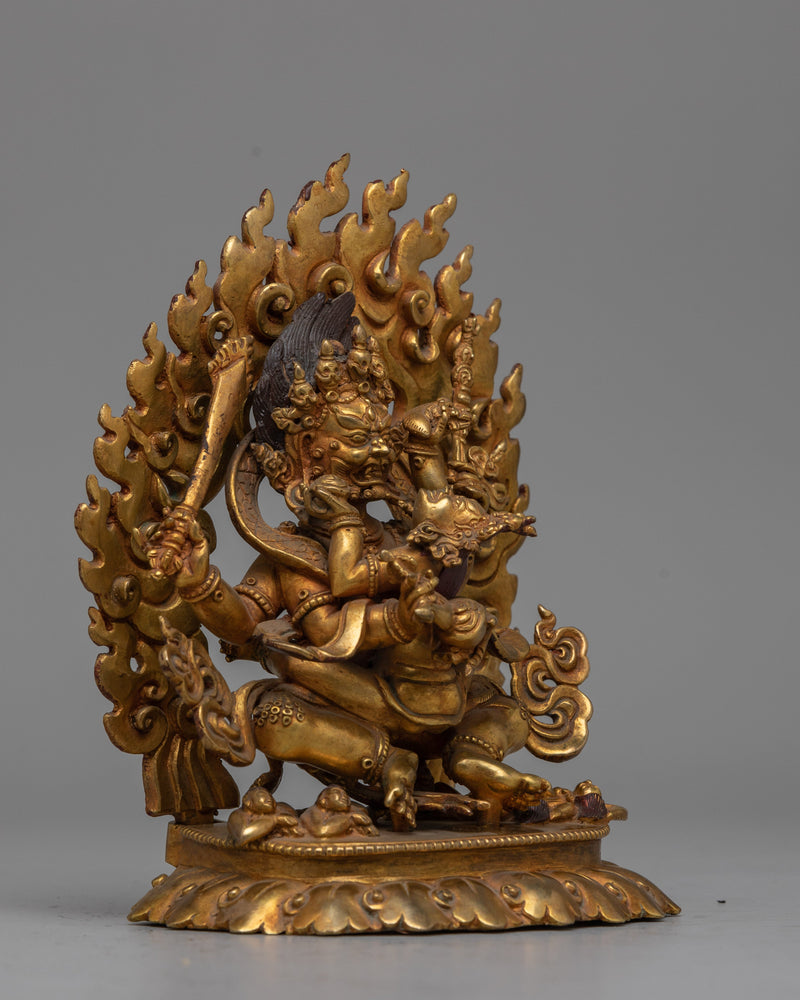 Protector God Mahakala Statue | Symbol of Fearlessness and Spiritual Safeguarding