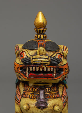 Tibetan Guardian Lion Statue Set | Spiritual Protector & Feng Shui Decor