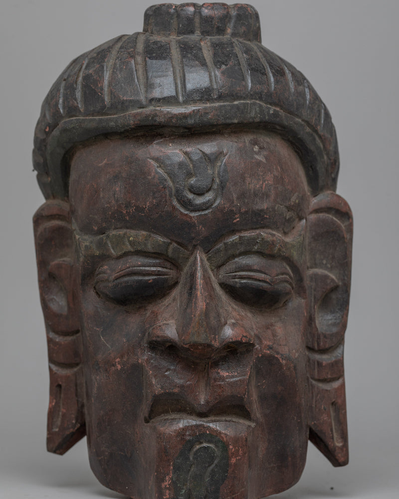 Carved Wood Mask | Enhancing Your Space with Artistic Sophistication