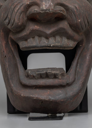 Antique Asian Wooden Mask | Adding Exotic Charm and Cultural Depth to Your Space