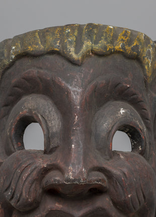 Antique Asian Wooden Mask | Adding Exotic Charm and Cultural Depth to Your Space