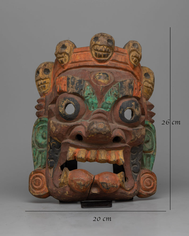 Nepalese Mahakala Mask | Harnessing the Power of Divine Protection