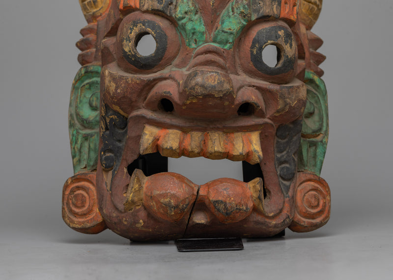 Nepalese Mahakala Mask | Harnessing the Power of Divine Protection