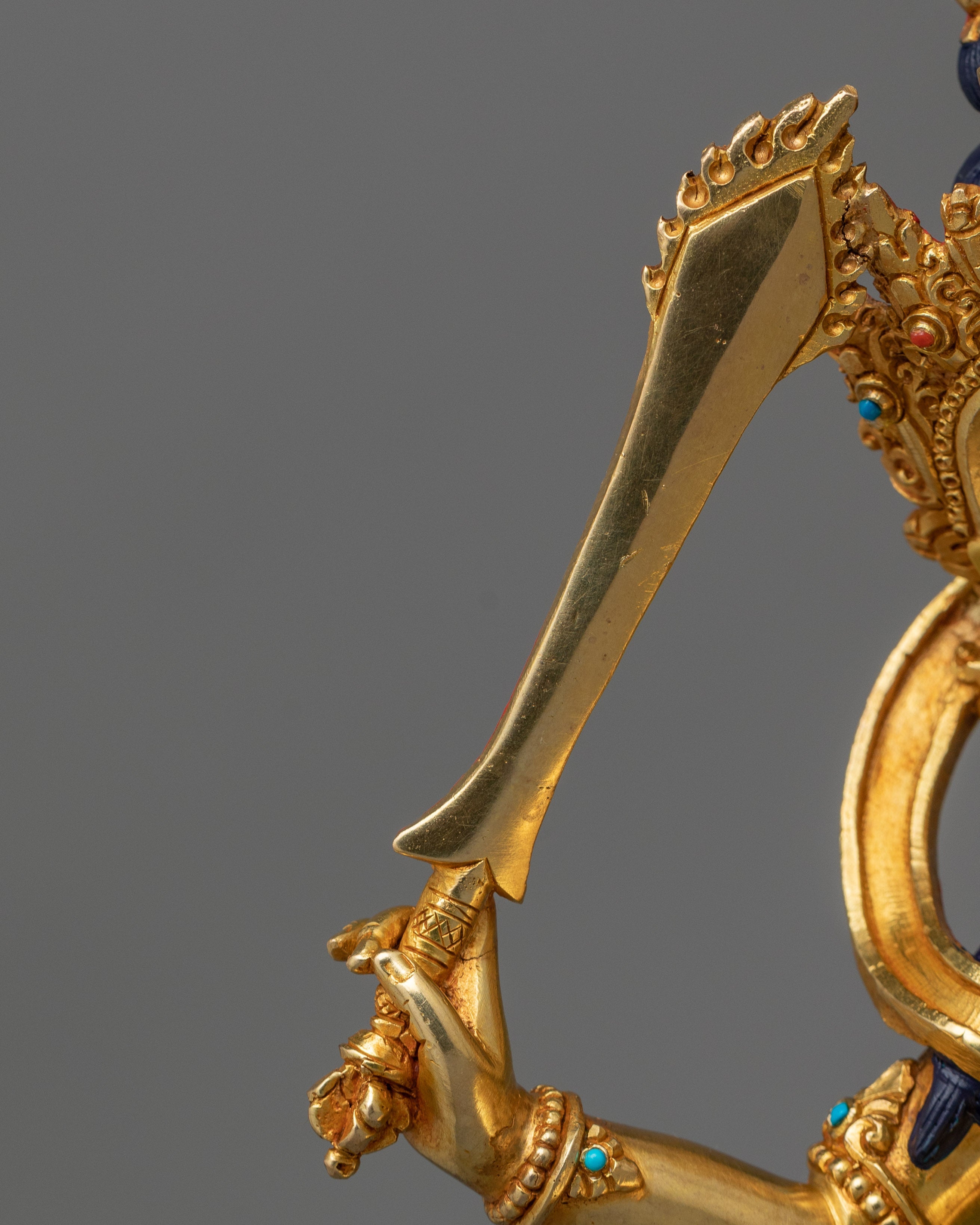 Handmade Golden Manjushri |The Bodhisattva of Wisdom