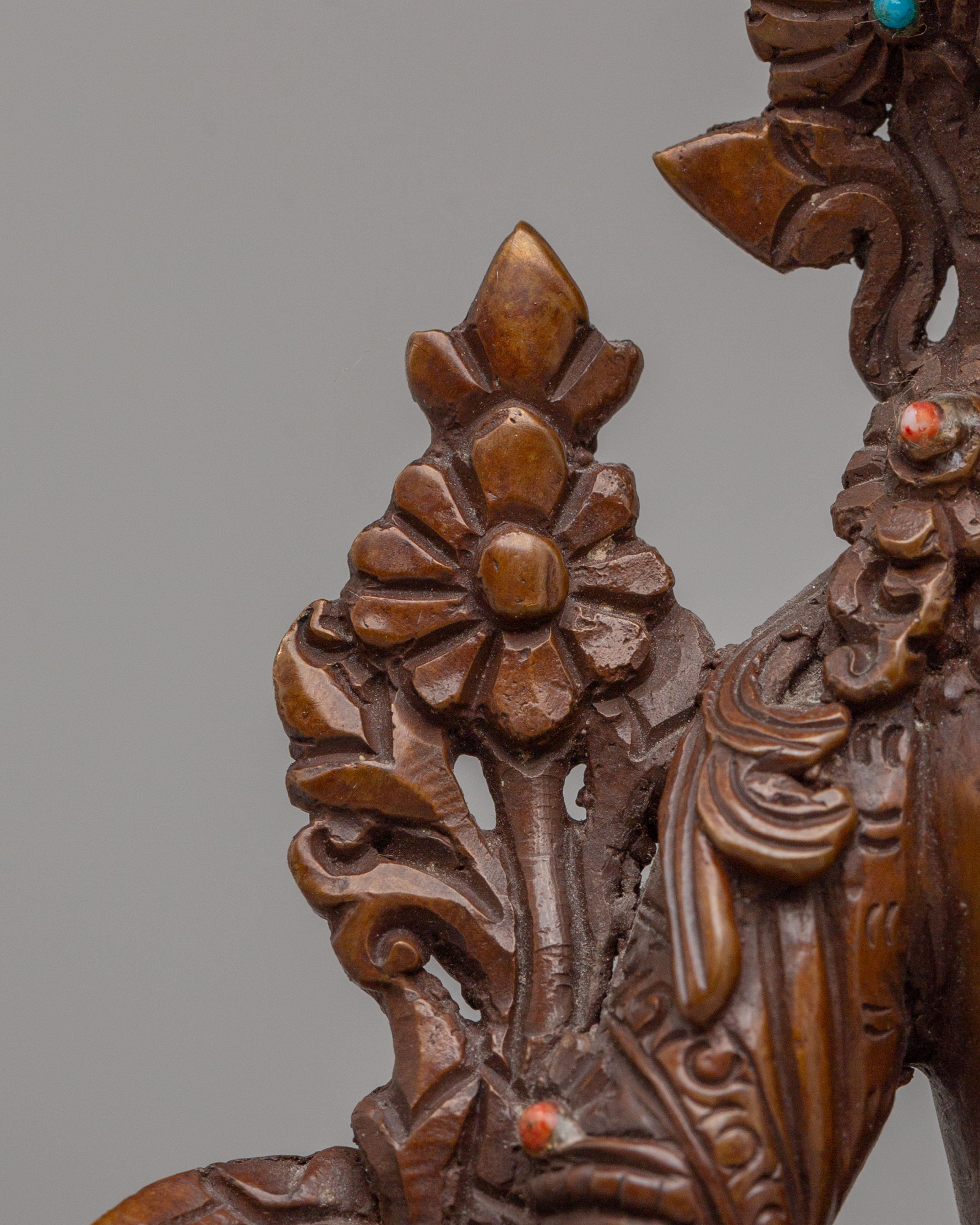 Green Tara Buddhist Altar Statue | Meditation and Altar Decor