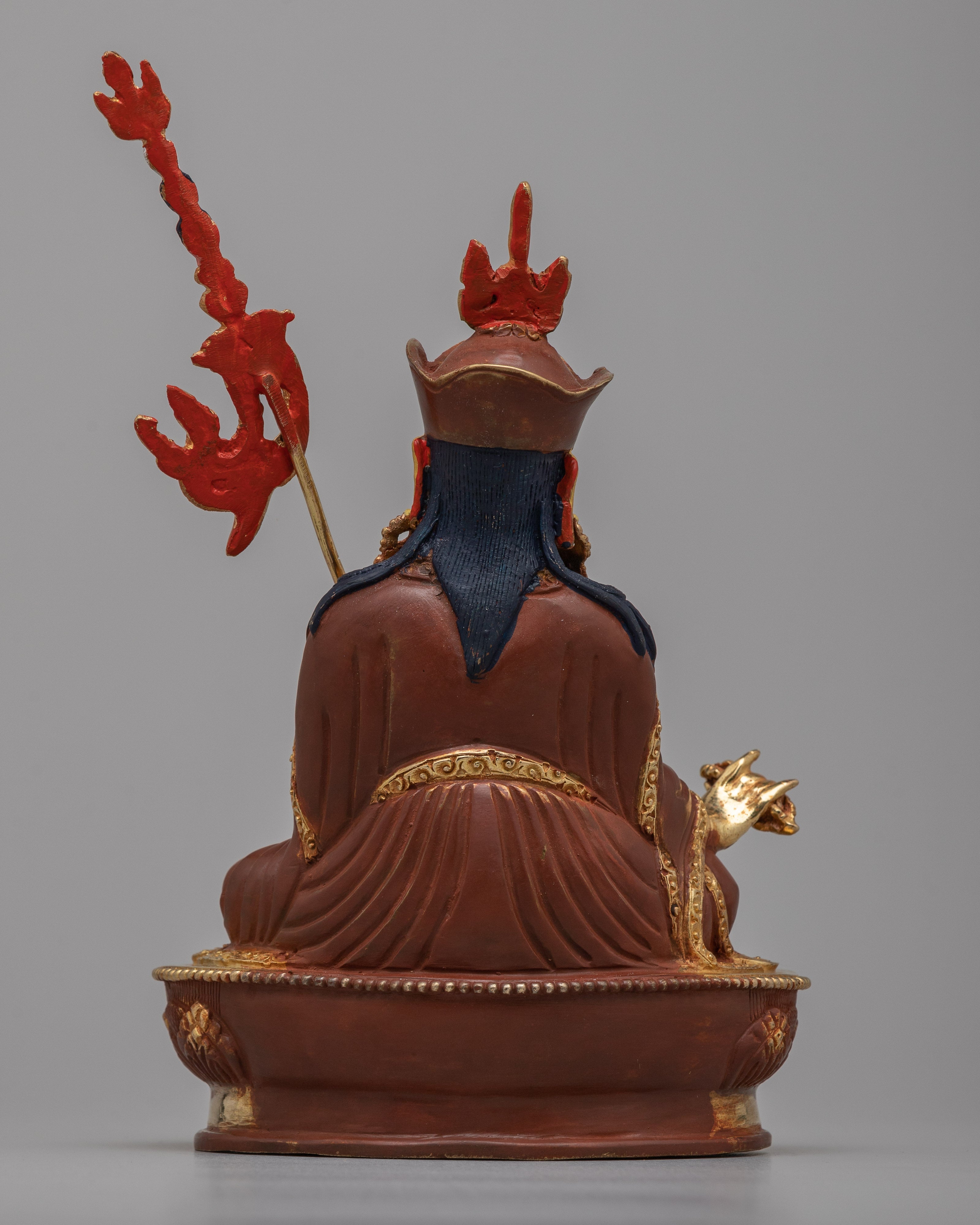 Tibetan Guru Rinpoche Statue | Guru Rinpoche Sculpture for Devotional Practice