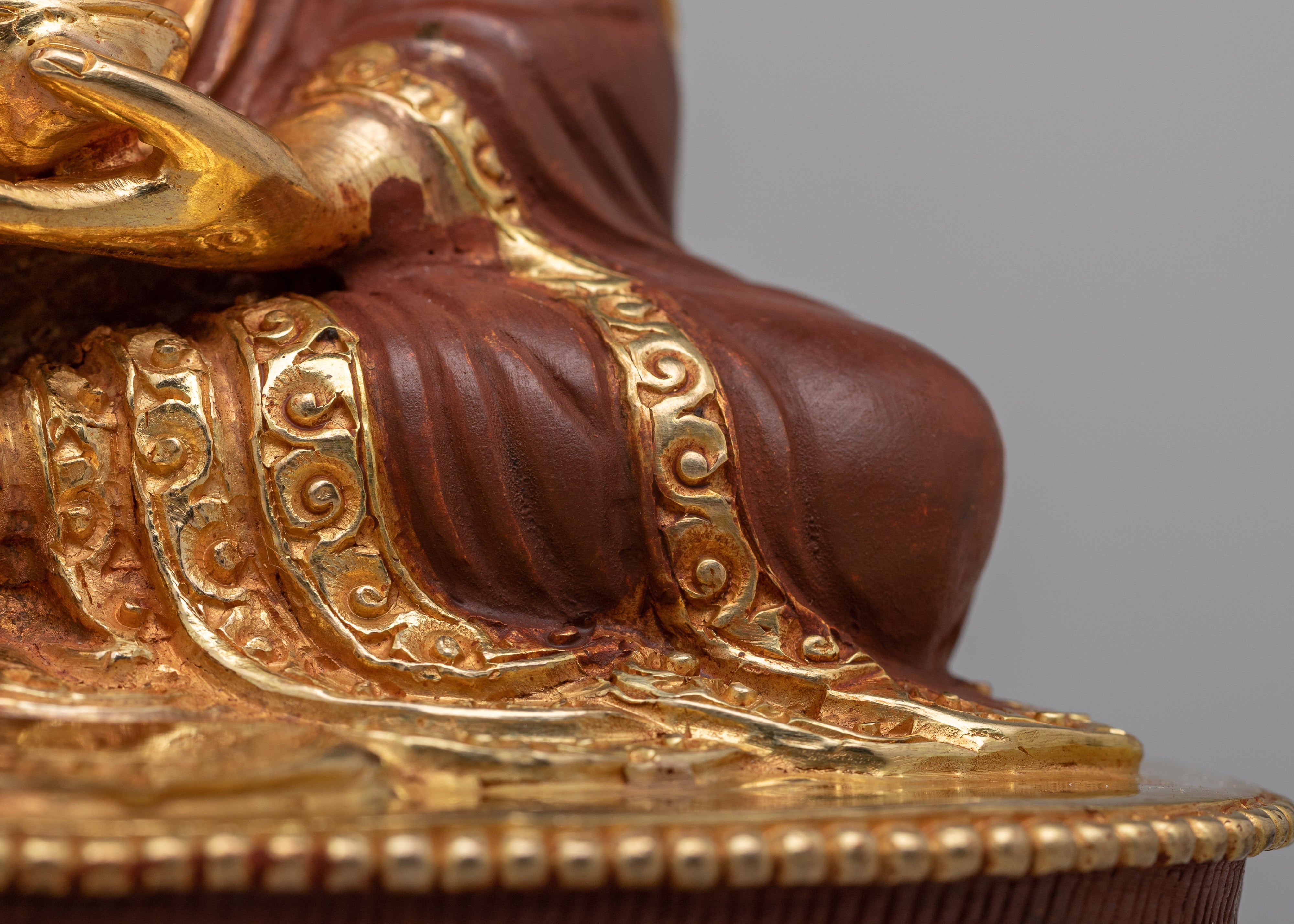 Tibetan Guru Rinpoche Statue | Guru Rinpoche Sculpture for Devotional Practice