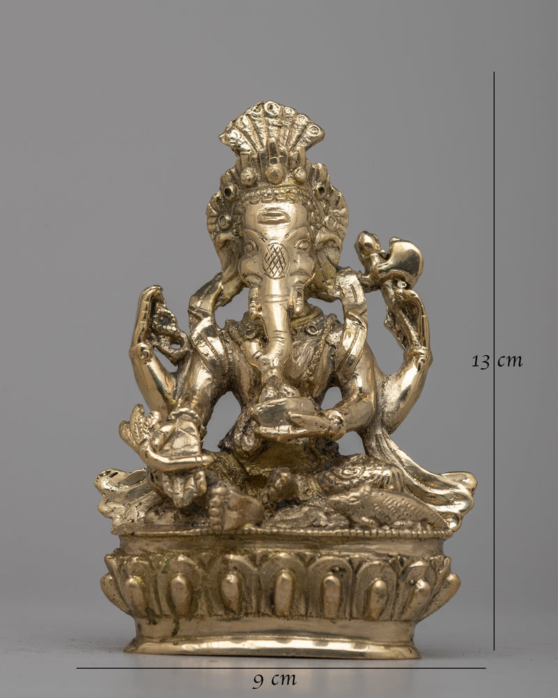 Ganesh Idol in Brass | Embodying Divine Wisdom and Prosperity