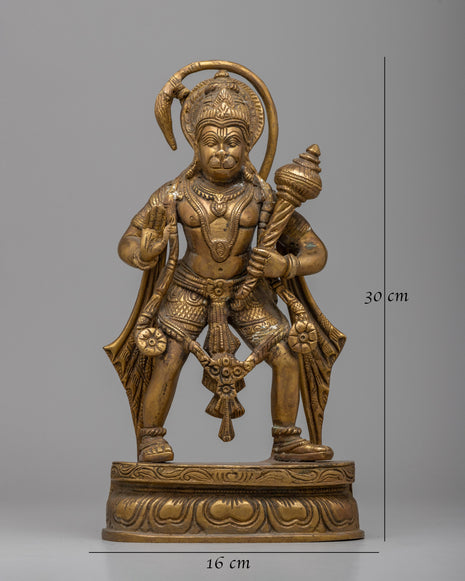 Hand Finished Brass Ganesh Statues - Remover of Obstacles 36cm x 16cm