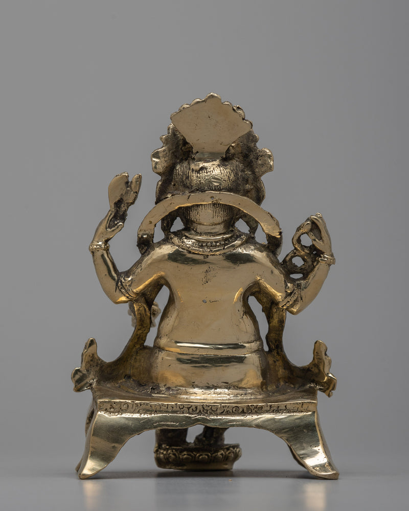 God Ganesh Statue | 15.5cm, Embodiment of Divine Blessings.