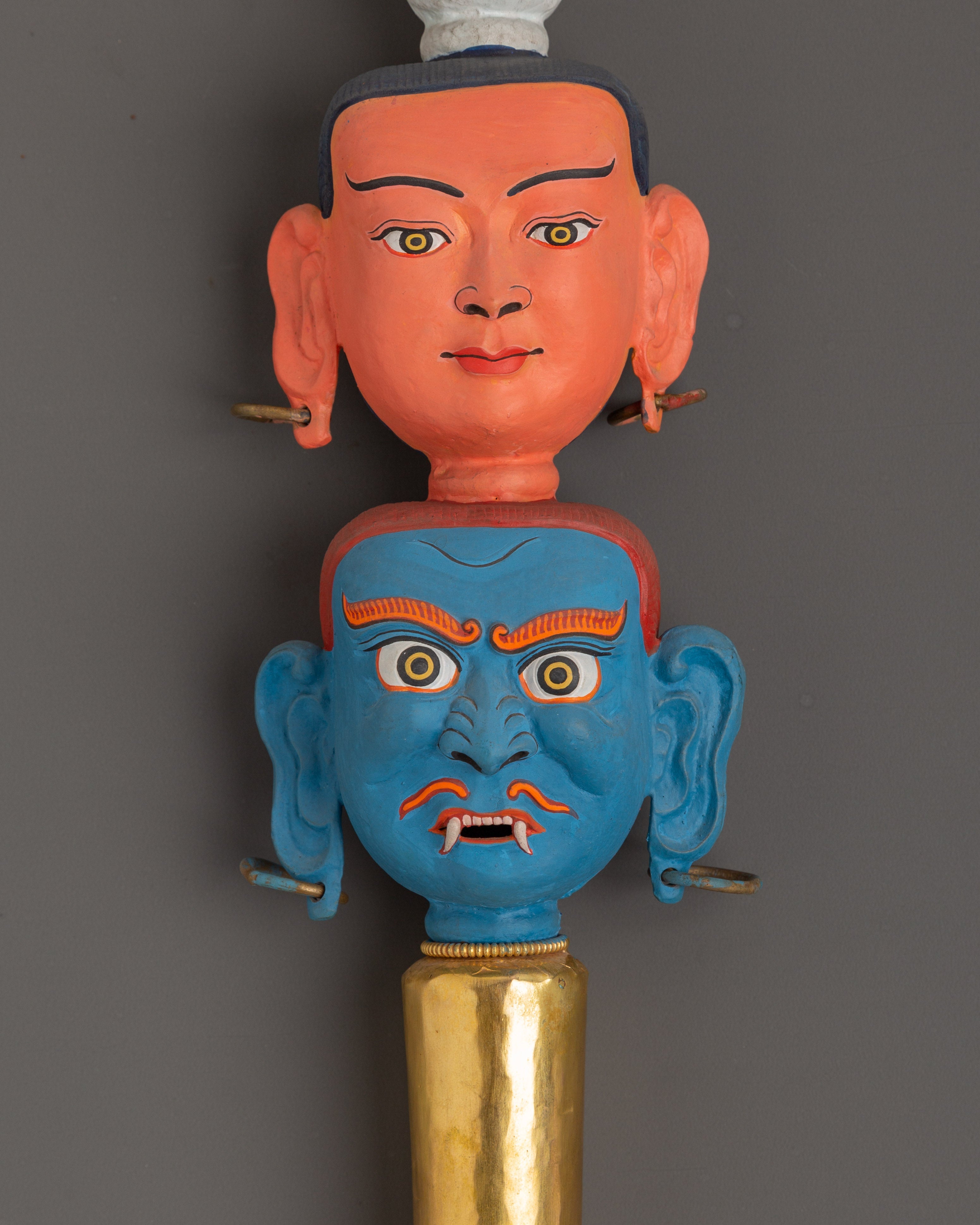 Khatan Tibetan Ritual Item | Handcrafted Copper Artifact