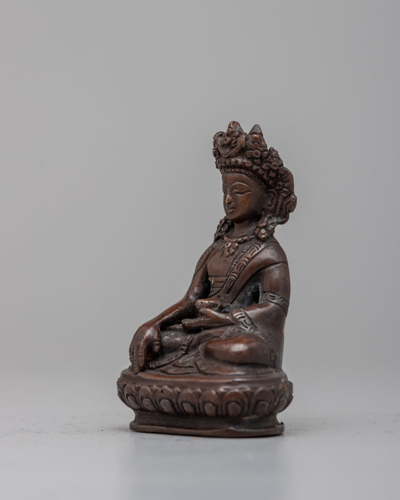 The Buddha Shakyamuni Statue | Handcrafted on Copper, Radiating Divine Wisdom and Spiritual Serenity