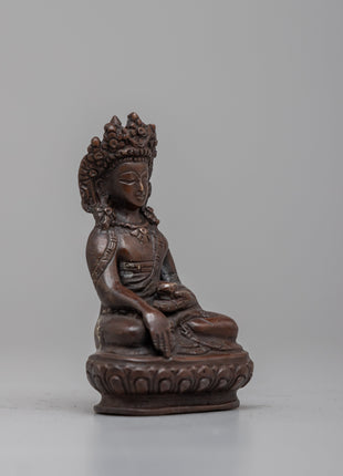 The Buddha Shakyamuni Statue | Handcrafted on Copper, Radiating Divine Wisdom and Spiritual Serenity