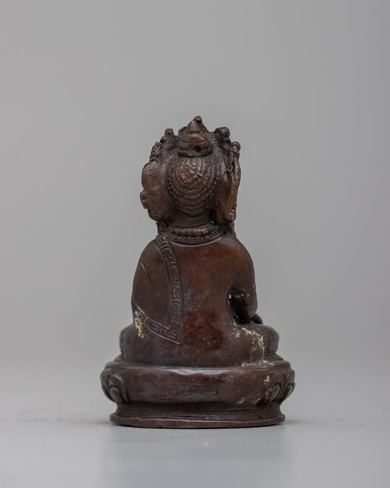 The Buddha Shakyamuni Statue | Handcrafted on Copper, Radiating Divine Wisdom and Spiritual Serenity