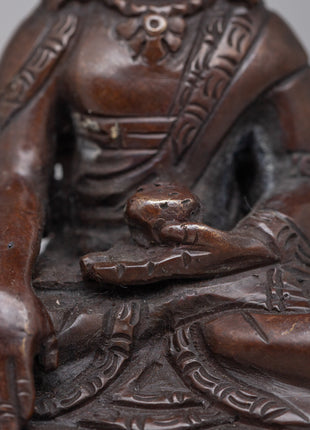 The Buddha Shakyamuni Statue | Handcrafted on Copper, Radiating Divine Wisdom and Spiritual Serenity