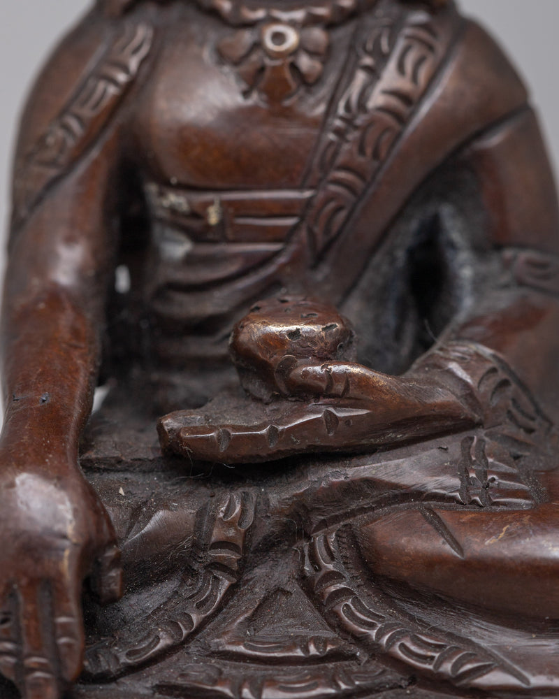 The Buddha Shakyamuni Statue | Handcrafted on Copper, Radiating Divine Wisdom and Spiritual Serenity