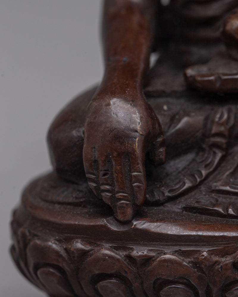 The Buddha Shakyamuni Statue | Handcrafted on Copper, Radiating Divine Wisdom and Spiritual Serenity