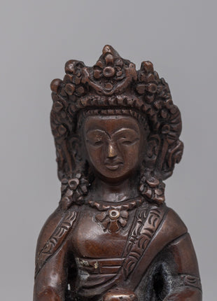 The Buddha Shakyamuni Statue | Handcrafted on Copper, Radiating Divine Wisdom and Spiritual Serenity