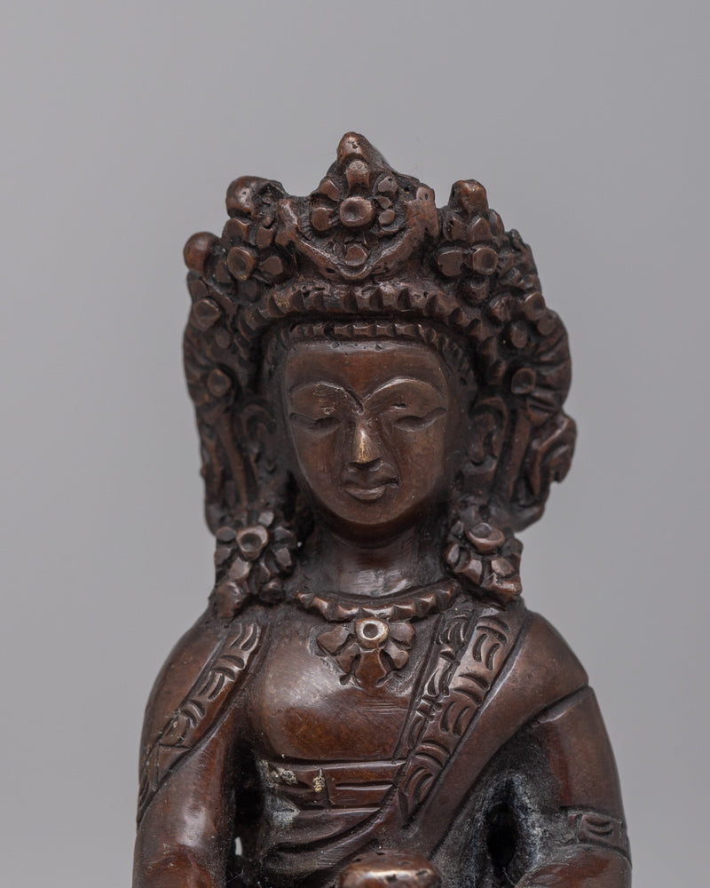 The Buddha Shakyamuni Statue | Handcrafted on Copper, Radiating Divine Wisdom and Spiritual Serenity