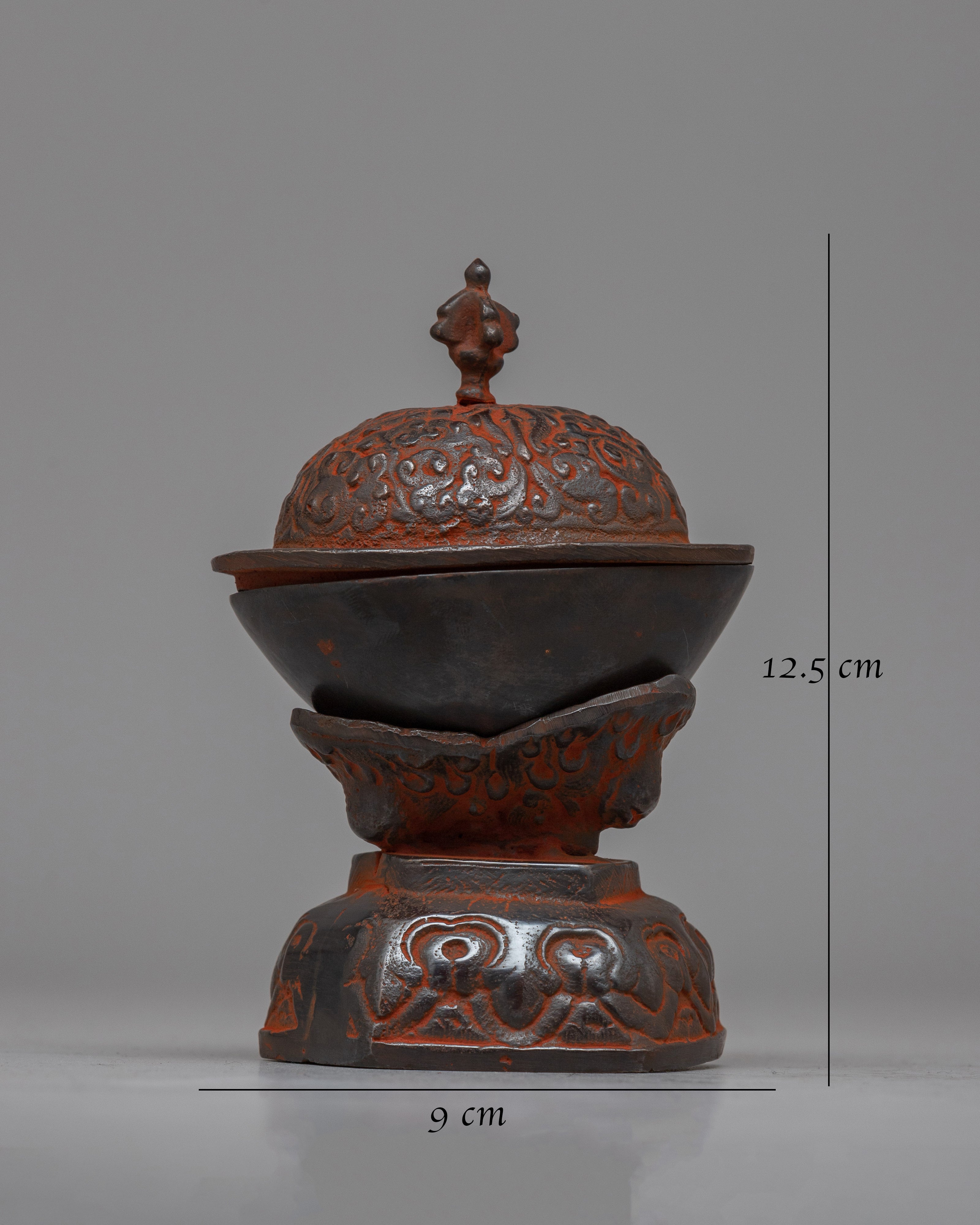 Buddhist Brass Kapala | Sacred Vessel for Ritual Offerings