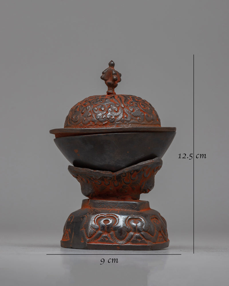 Buddhist Brass Kapala | Sacred Vessel for Ritual Offerings