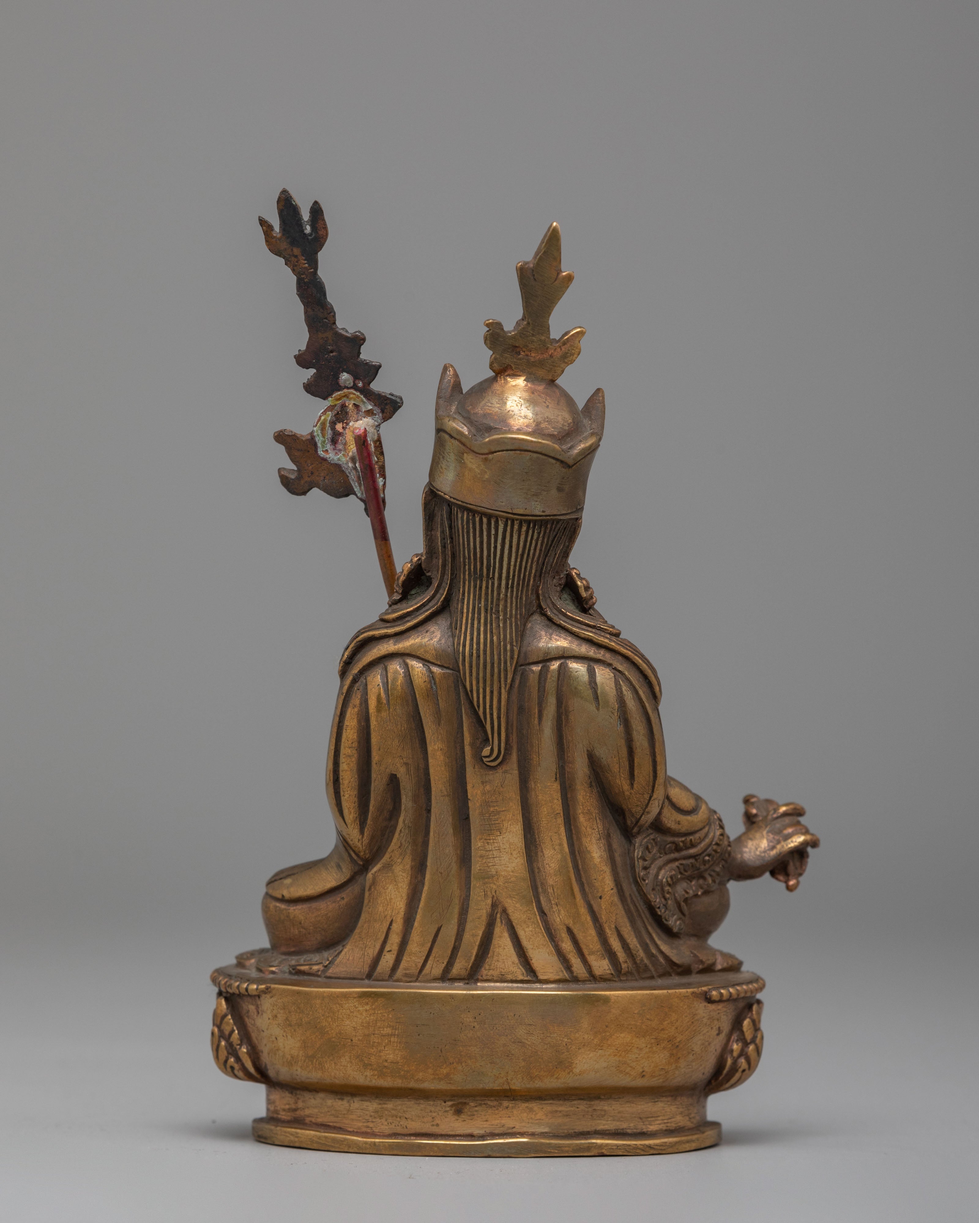 Padmasambhava Altar Statue | Handcrafted Tibetan Buddhist Artwork