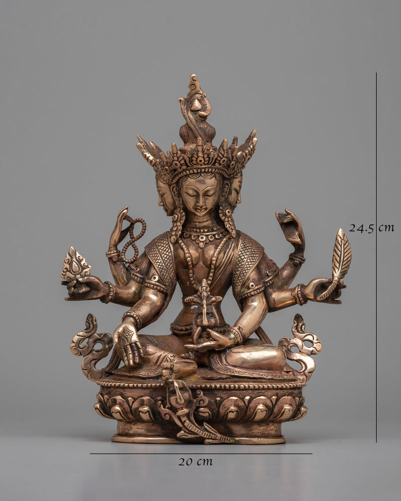 Vasudha Goddess Statue | Revered Symbol of Earthly Abundance and Nurturing Energy