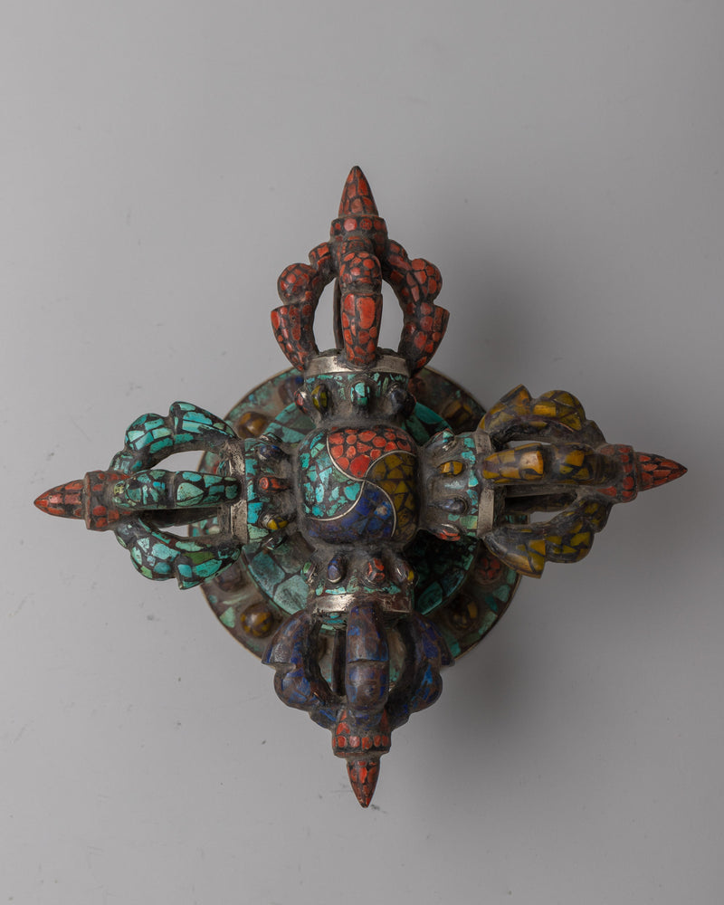 Tibetan Double Vajra Brass | Symbol of Indestructible Spiritual Power