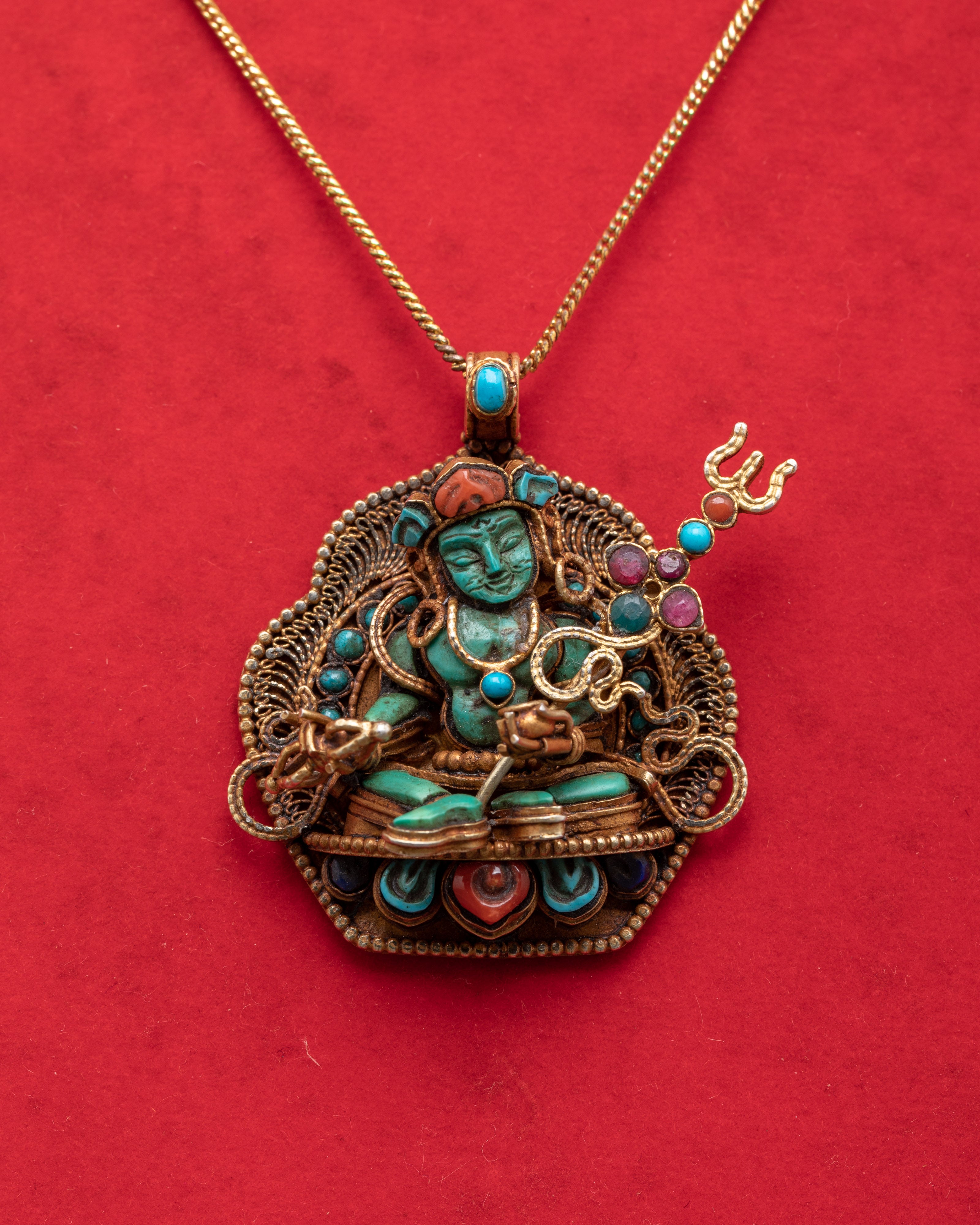 Guru Rinpoche Silver Locket | Tibetan Buddhist Precious Guru