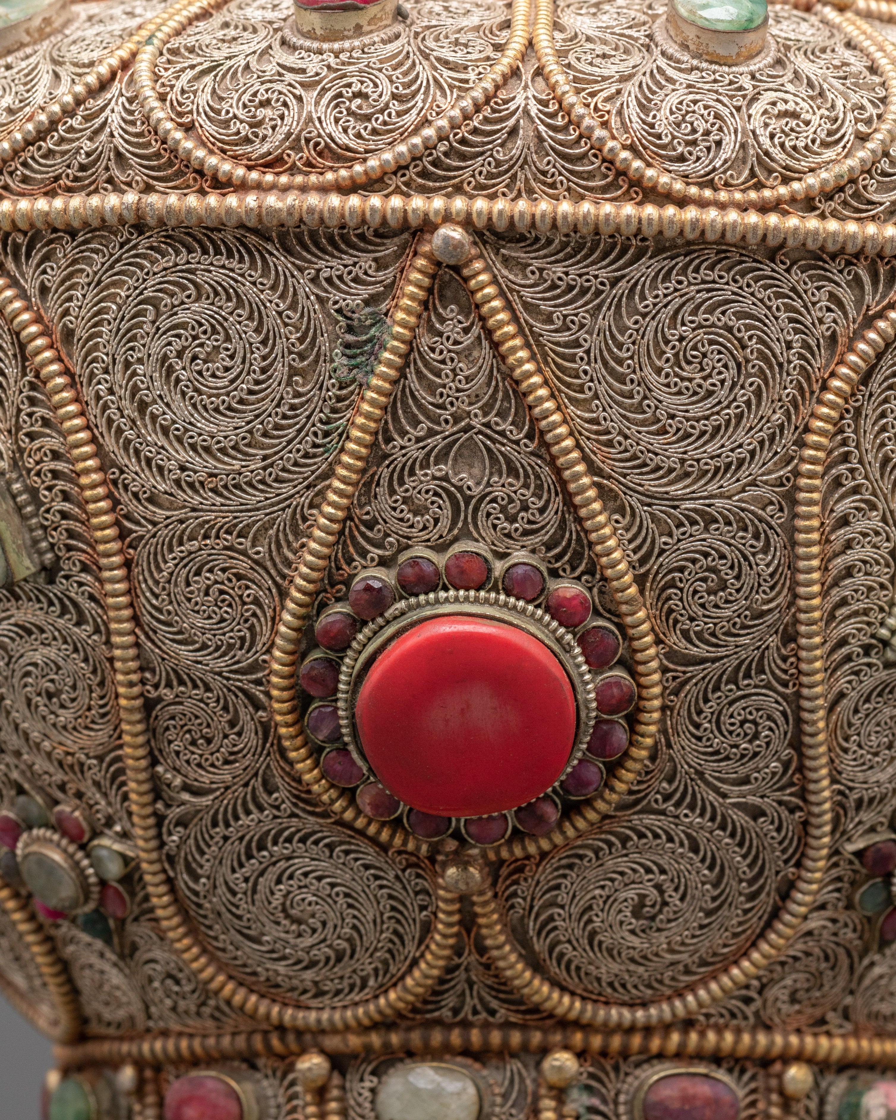Ritual Rice Pot | Tibetan Altar Decor