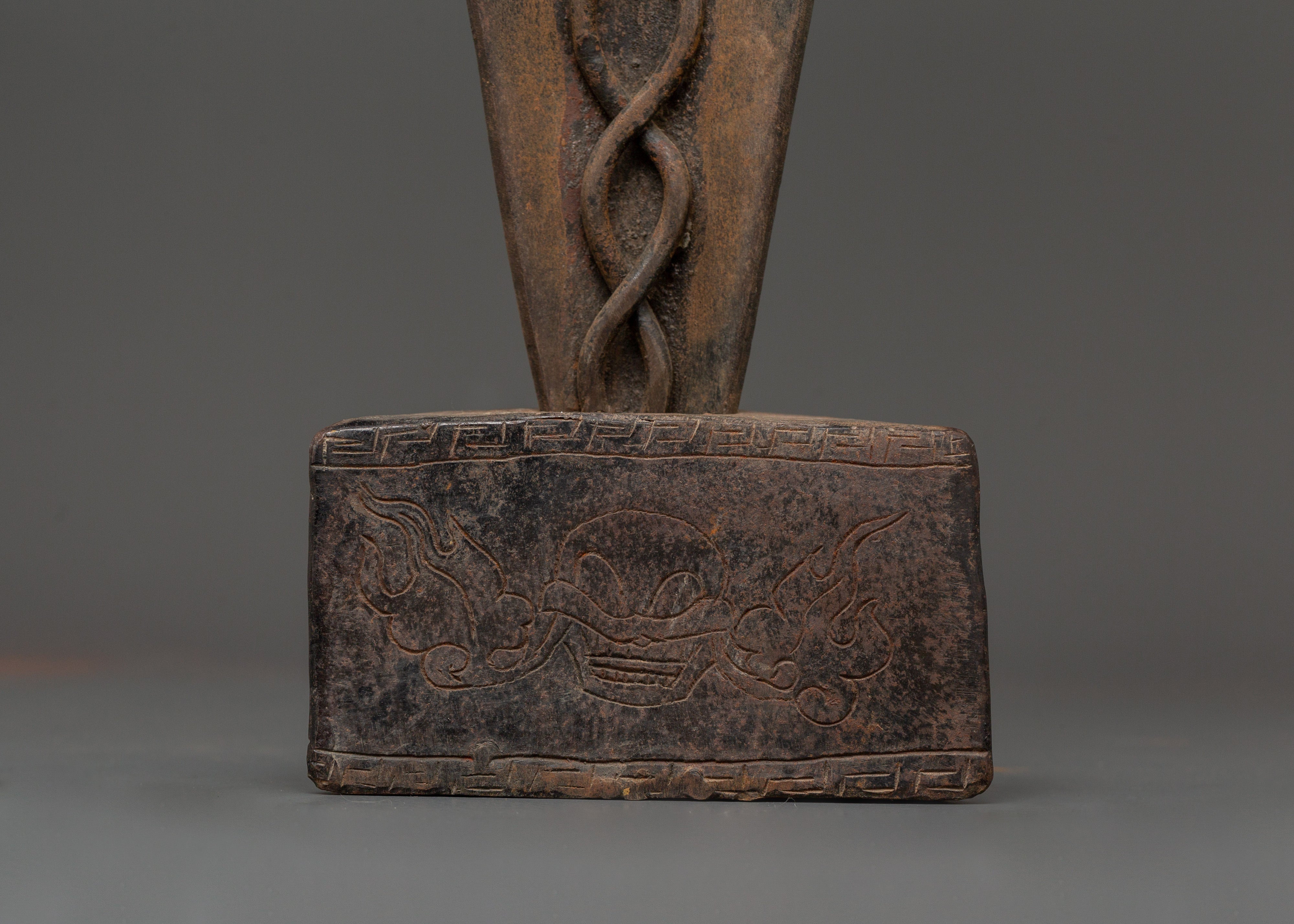Mahakala Phurba Sacred Item | Wrathful Iron Ritual Dagger