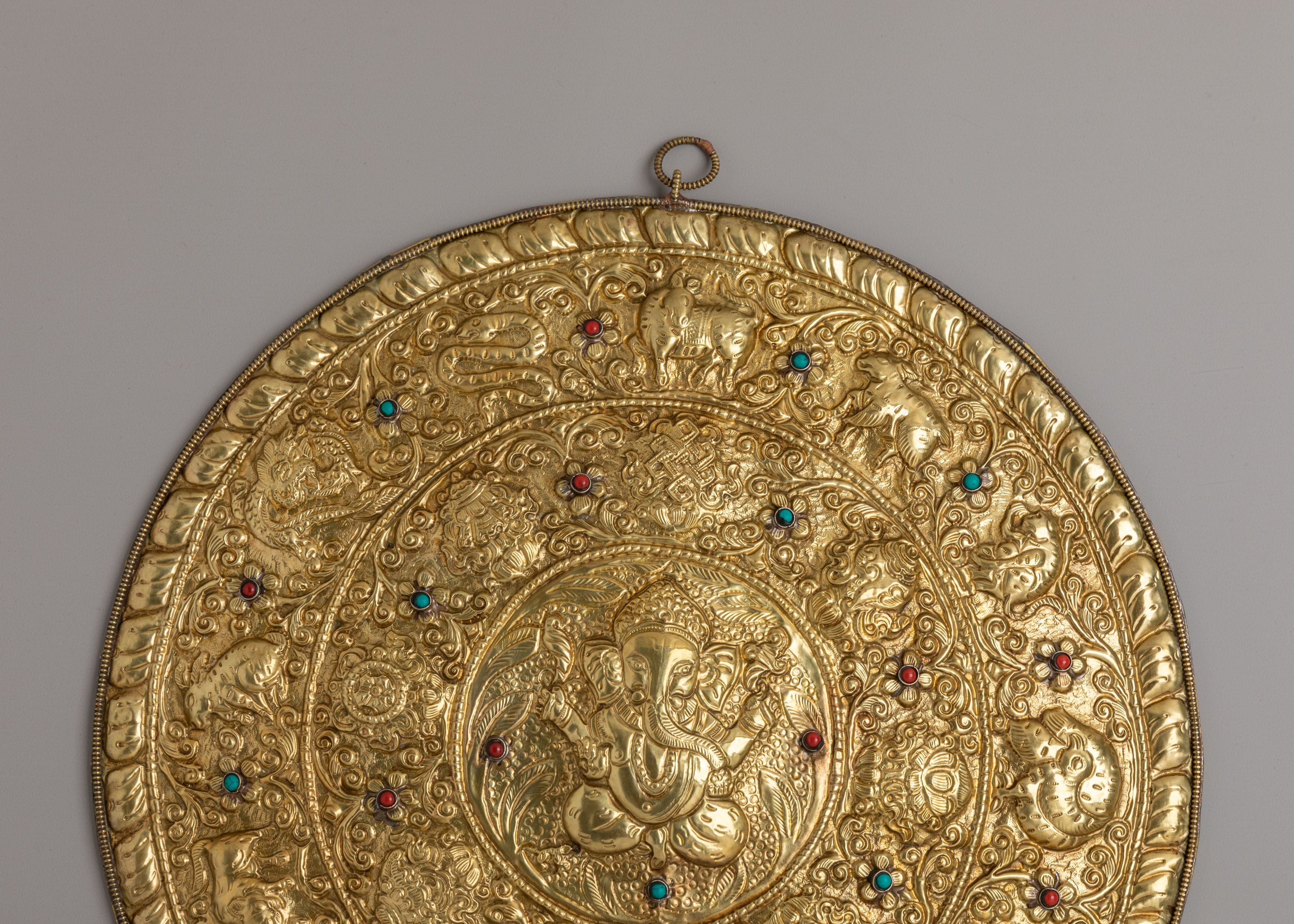 Ganesha Mandala Wall Hanging | Spiritual Artwork for Home Decor