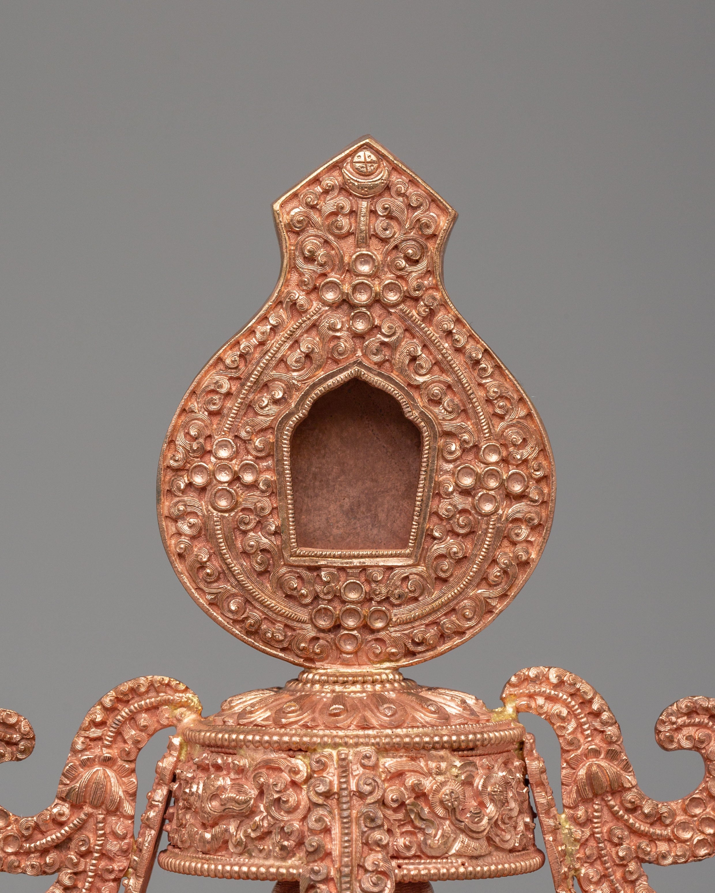Handmade Long Life Vase | Copper Body Vase for Sacred Decor