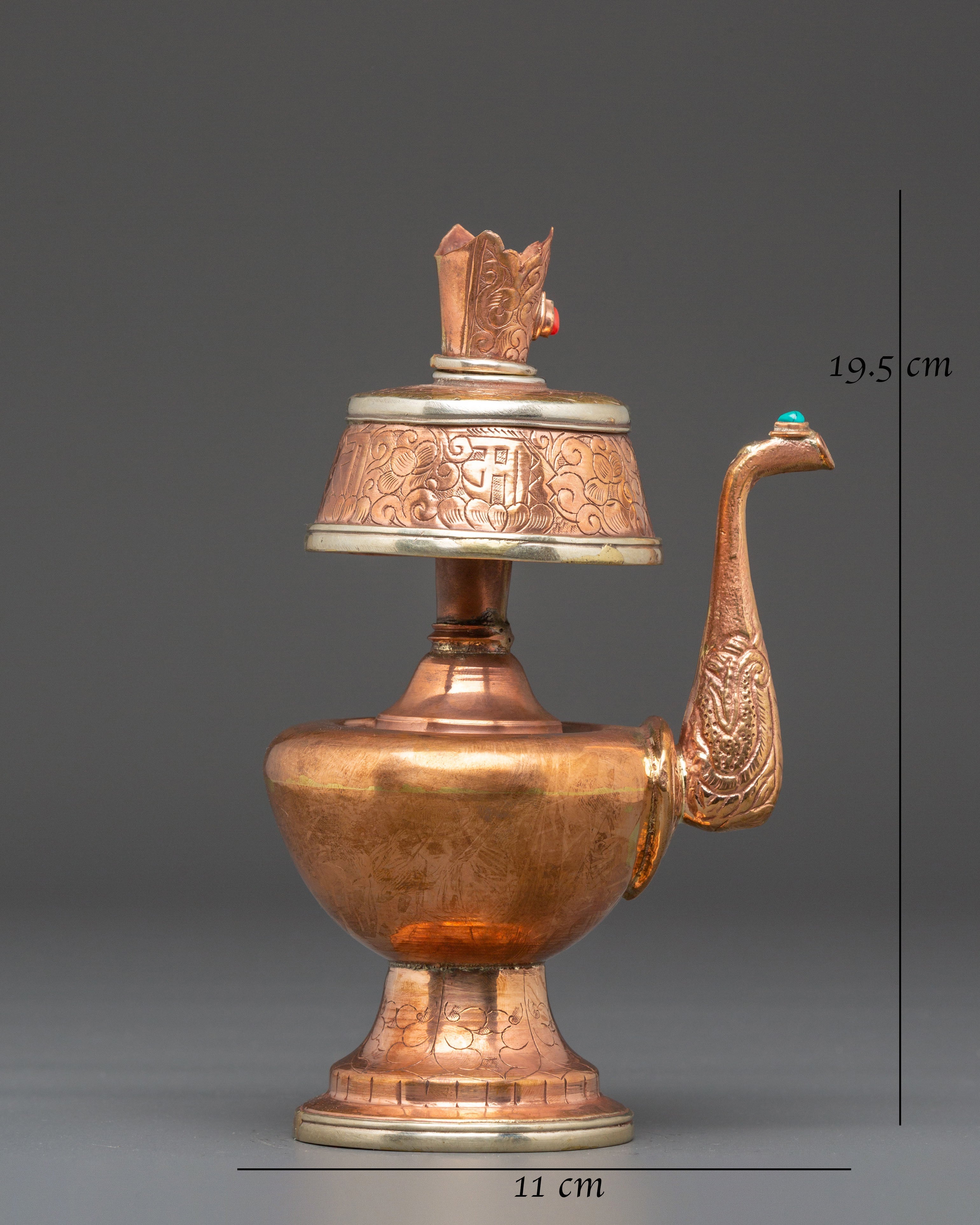 Copper Bhumba for Offerings | Sacred Buddhist Ritual Vase
