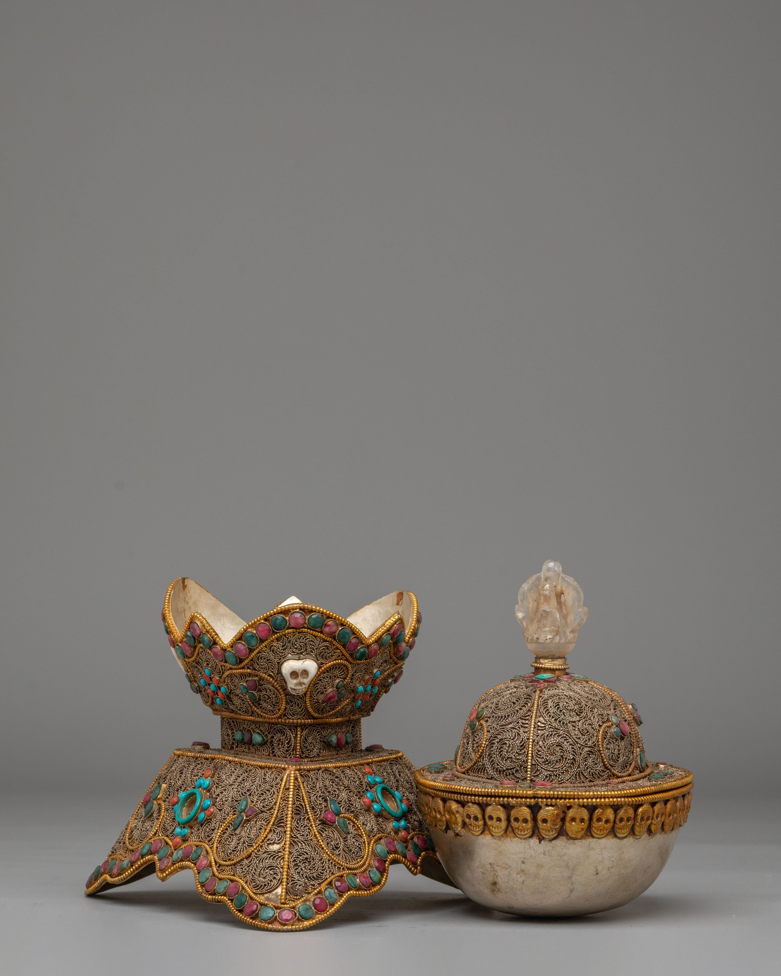 Kapala Buddhist Ritual Vessel | Tibetan Skull Cup