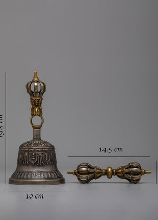 Dharma Wear Bell and Vajra Set | Symbolic Accessories for Spiritual Practice