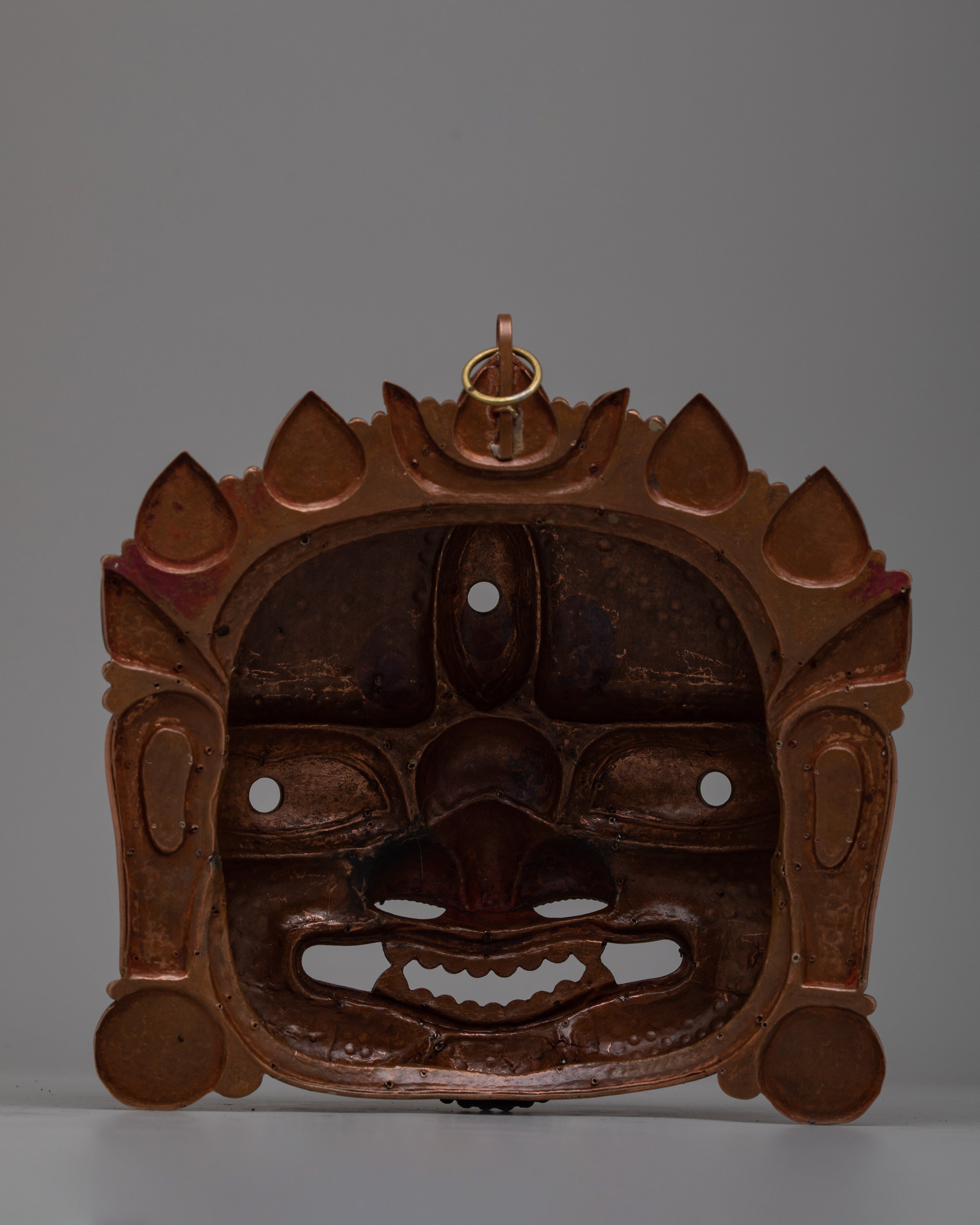 The Fierce Deity Mask | Mahakala's Symbol of Protective Power and Spiritual Vigilance
