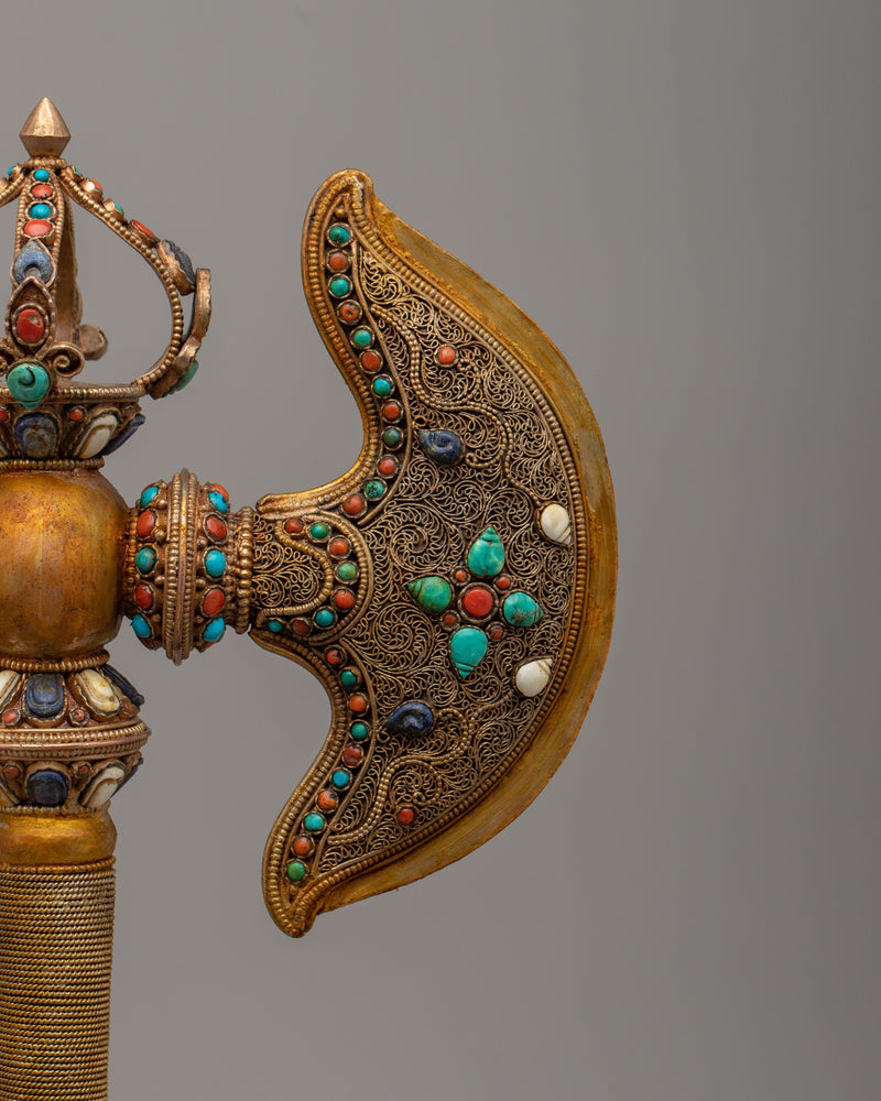 Tibetan Axe | Symbol of Strength, Protection, and Spiritual Resolve