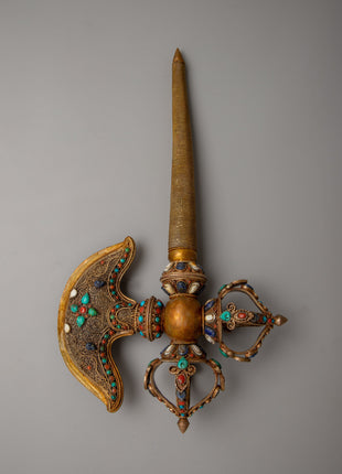 Tibetan Axe | Symbol of Strength, Protection, and Spiritual Resolve