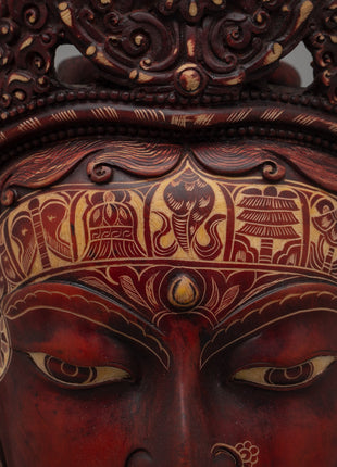 Buddha Fiber Mask | Serene Expression of Spiritual Protection and Tranquility