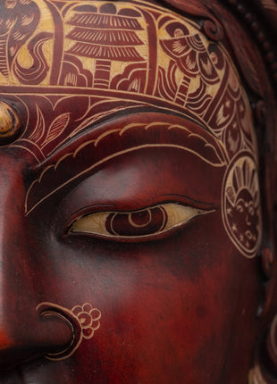 Buddha Fiber Mask | Serene Expression of Spiritual Protection and Tranquility