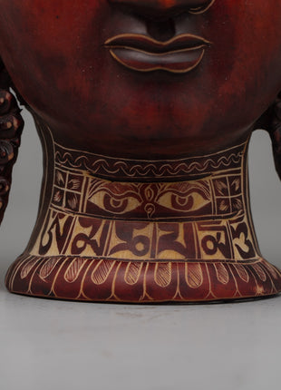 Buddha Fiber Mask | Serene Expression of Spiritual Protection and Tranquility