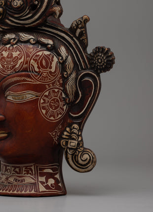 Traditional Buddha Mask | Timeless Symbol of Spiritual Serenity and Inner Peace