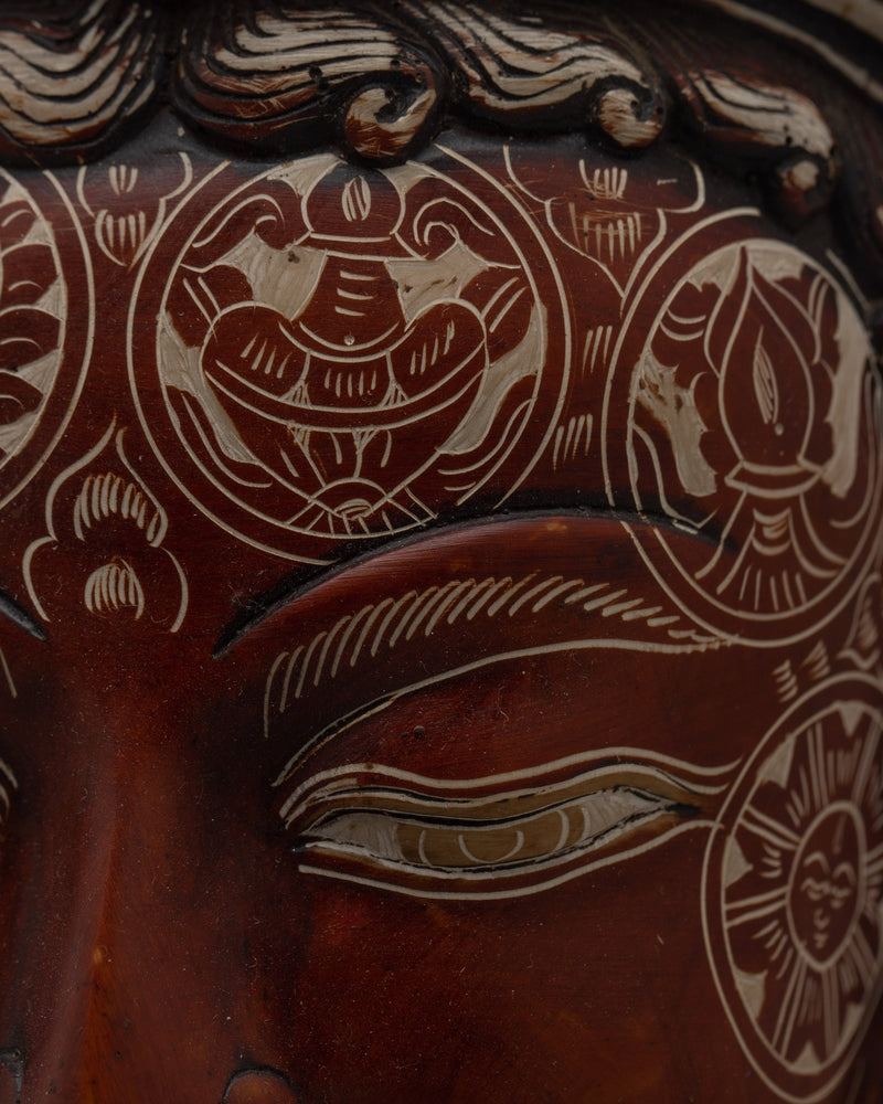 Traditional Buddha Mask | Timeless Symbol of Spiritual Serenity and Inner Peace